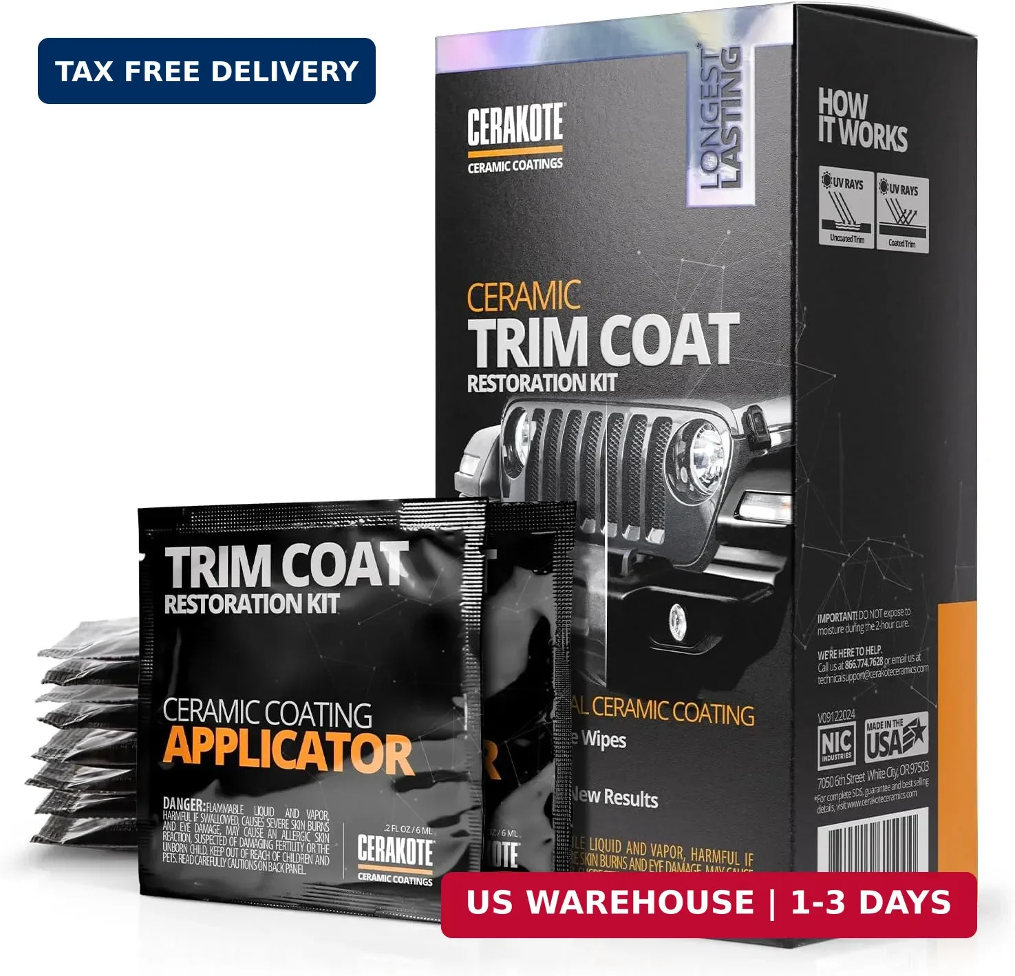CERAKOTE® Ceramic Trim Coat Kit – Quick Plastic Trim Restorer – Ceramic Coating