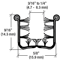 CRL Y52872 Y528 Flexible Universal Channel for 1948-1967 Vehicles – 72″ Length