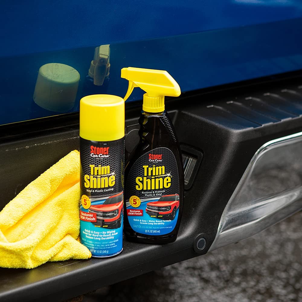 Stoner Car Care Trim Shine Protectant Pack Of 6 Aerosol 12Oz Restore Plastic …