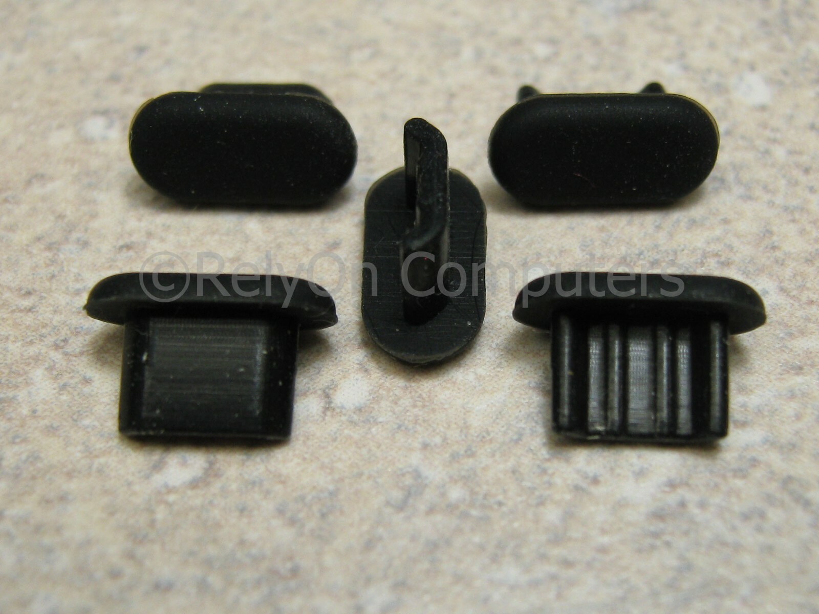25 Anti Dust Cover Flex Soft Plastic Plug For Micro USB Charging Port Protection