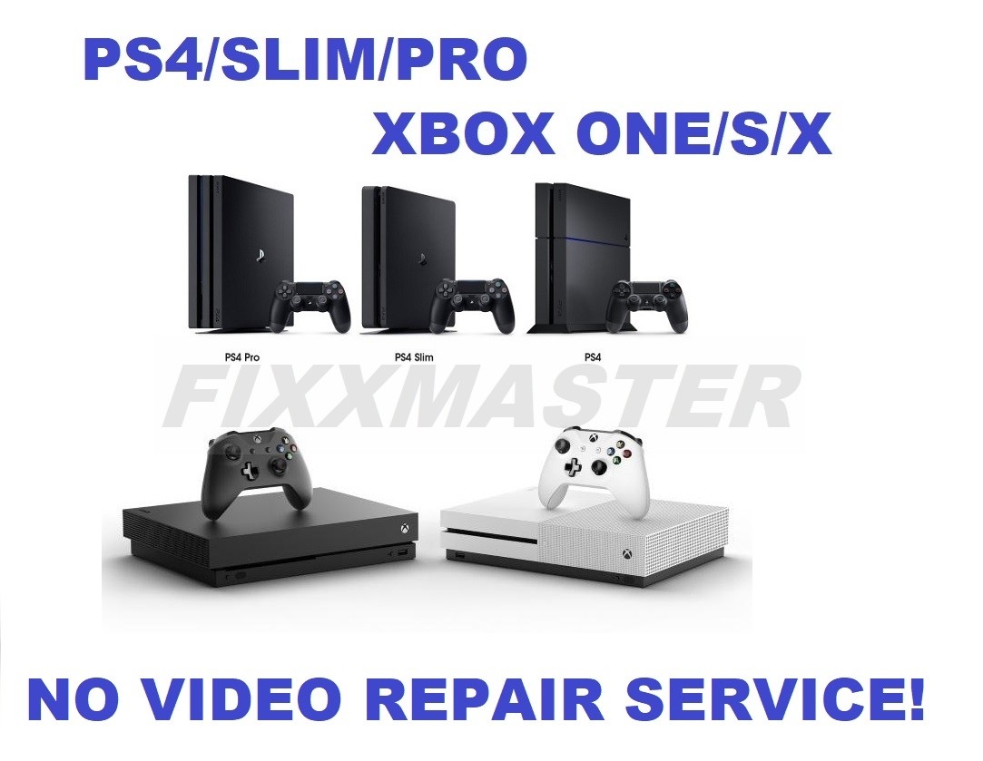 Broken PS4/Xbox One/S/X White Light/No Video/HDMI Encoder IC/HDD Repair Service!