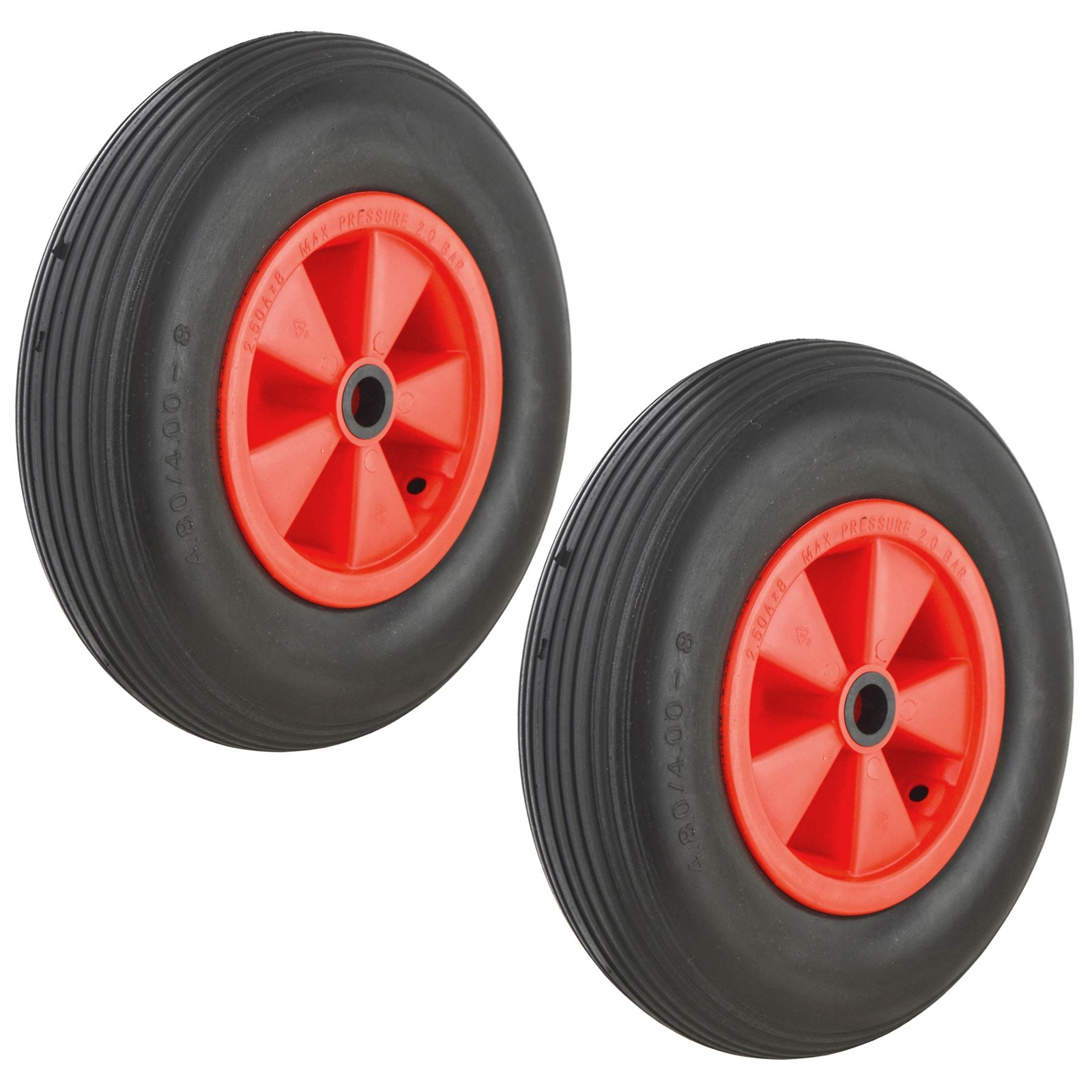 Launch Trolley Wheels Puncture Proof Cellular Foam Sailing Dinghy Boat x 2 (Pai