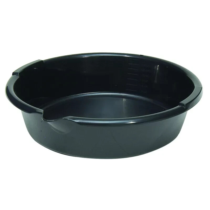 FloTool OP-1 Oil Drain and Recovery Pan Plastic 7 QT Round Black FREE SHIPPING