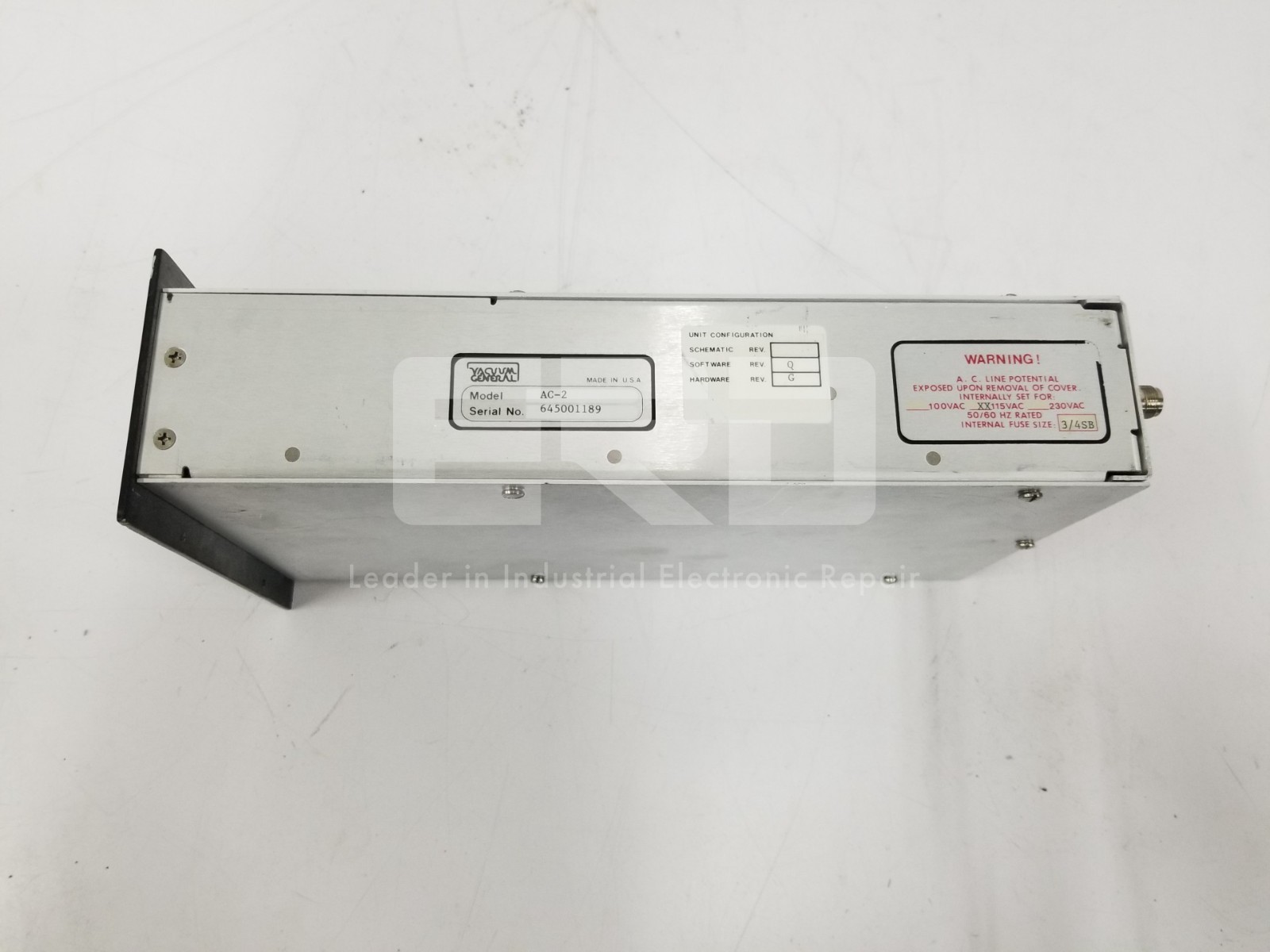 VACUUM GENERAL AdapTorr Model AC-2 Throttle Valve Controller (REPAIR EVALUATION)