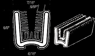 CRL 21116181951 7/16″ x 3/8″ Universal Channel – 500′ Roll