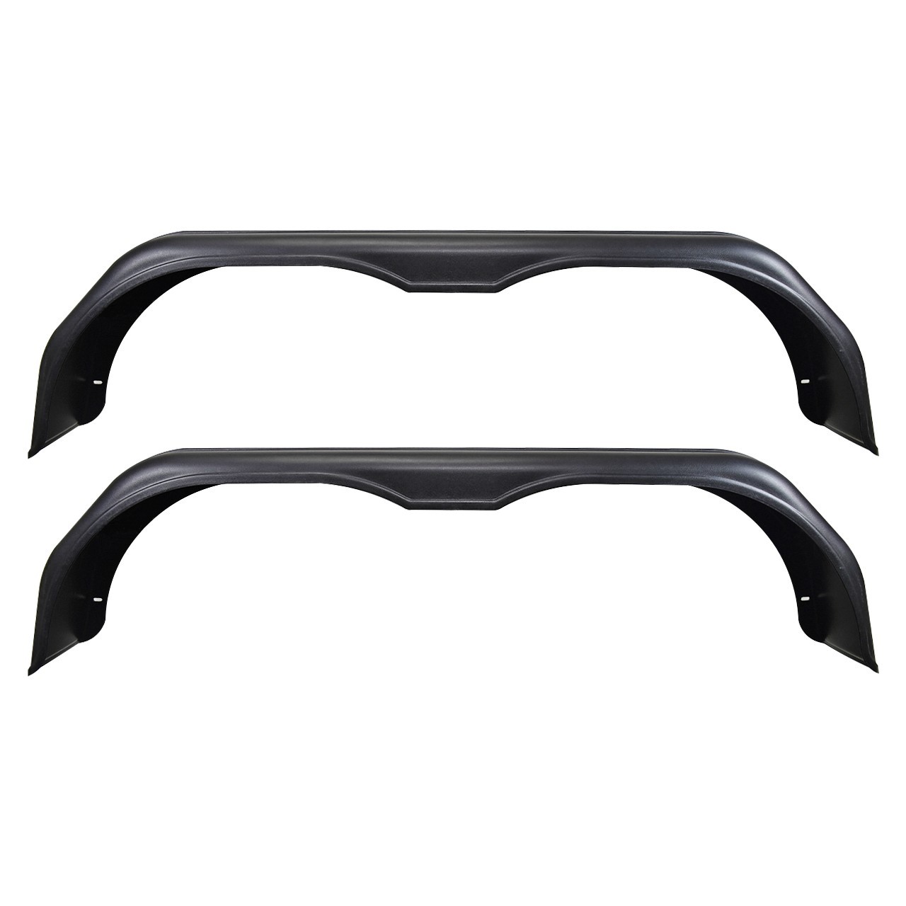 2-Pack – Plastic Universal Trailer Fenders – 61″ – Tandem Axle – Black