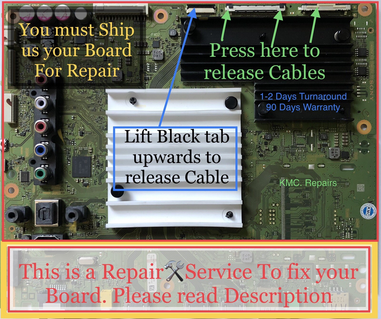 Repair🛠Service For XBR-65X850E, XBR-75X850E Main Board 1-982-022-21, A2170474A