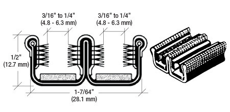 CRL 3J496 Universal Double Wide Channel for Buses and Trucks