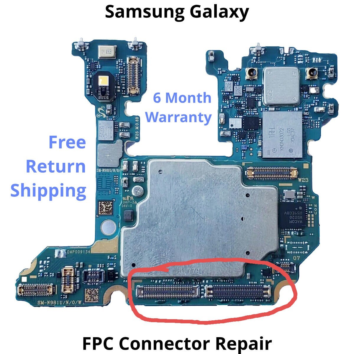 Samsung Galaxy FPC Connector Repair Service – ALL Galaxy Models – Warranty
