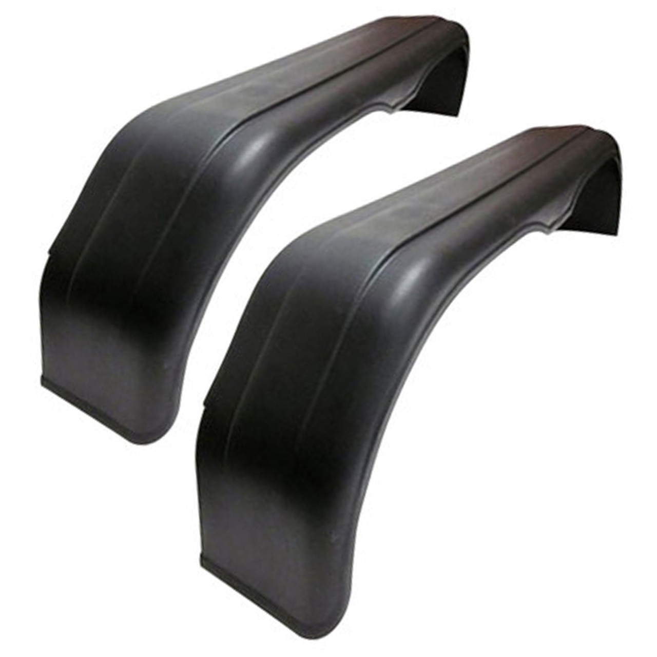 2-Pack – Plastic Universal Trailer Fenders – 61″ – Tandem Axle – Black