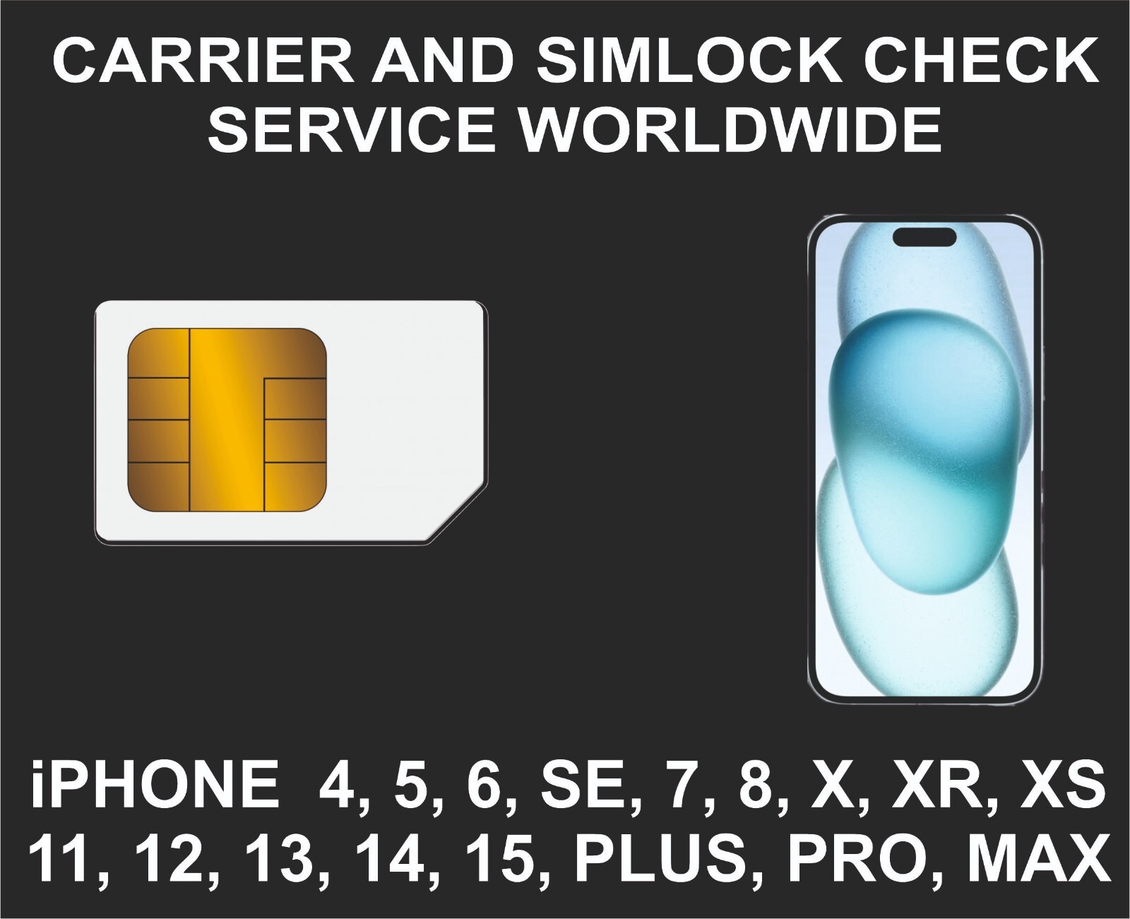 Network And Carrier Check for iPhone, All Models, Country, Simlock, Storage