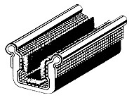 CRL Beaded Flexible Universal Narrow Channel L96″ Weatherstrip 1948-1962 Cars